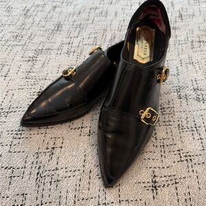 Ted Baker London Double Buckle Monk Flats